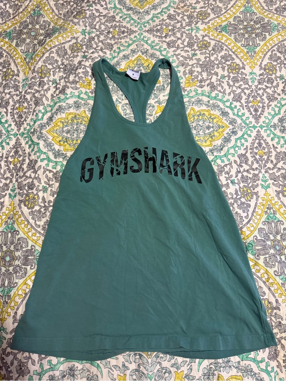 Gymshark Teal Green Racerback Swim Cover-Up Tank